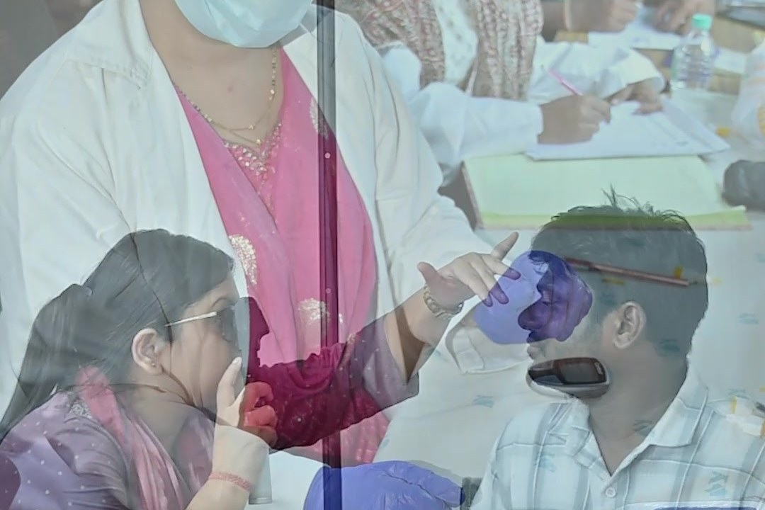 The Dr Nayeem Memorial free health camp run by the Moquim Foundation in Cuttack